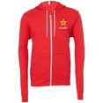 thumbnail image 1 of US Army Star Logo White Chest Print Premium Full Zip Hoodie, Large Red, 1 of 2