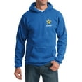 thumbnail image 1 of US Army Star Logo White Chest Print Pullover Hoodie, Small Royal, 1 of 2