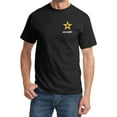 thumbnail image 1 of US Army Star Logo White Chest Print T-shirt, Small Black, 1 of 2