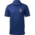 thumbnail image 1 of US Army Star Logo White Chest Print Textured Polo Shirt, 2XL Royal, 1 of 2