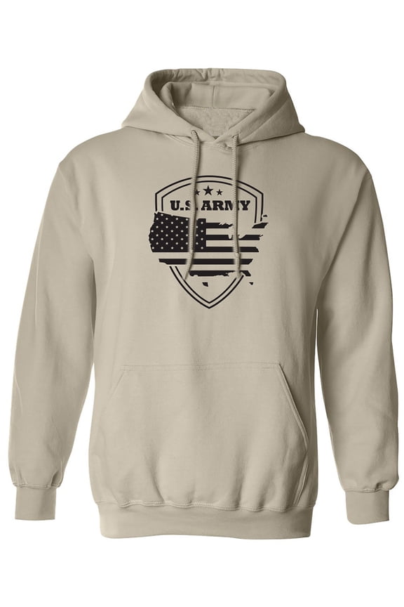 US Army Stars & Stripes Adult Hooded Sweatshirt