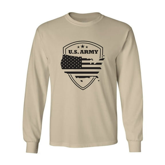 US Army Stars & Stripes Adult Long Sleeve T-shirt