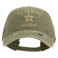 thumbnail image 1 of US Army Veteran Military Embroidered Washed Cap - Khaki OSFM, 1 of 5