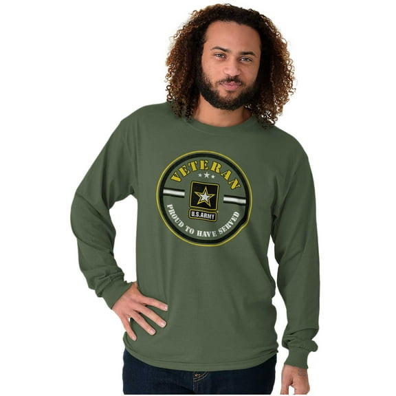 US Army Veteran Proud To Have Served Long Sleeve TShirt Men Women Brisco Brands X