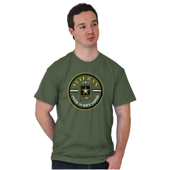 US Army Veteran Proud To Have Served Men's Graphic T Shirt Tees Brisco Brands X