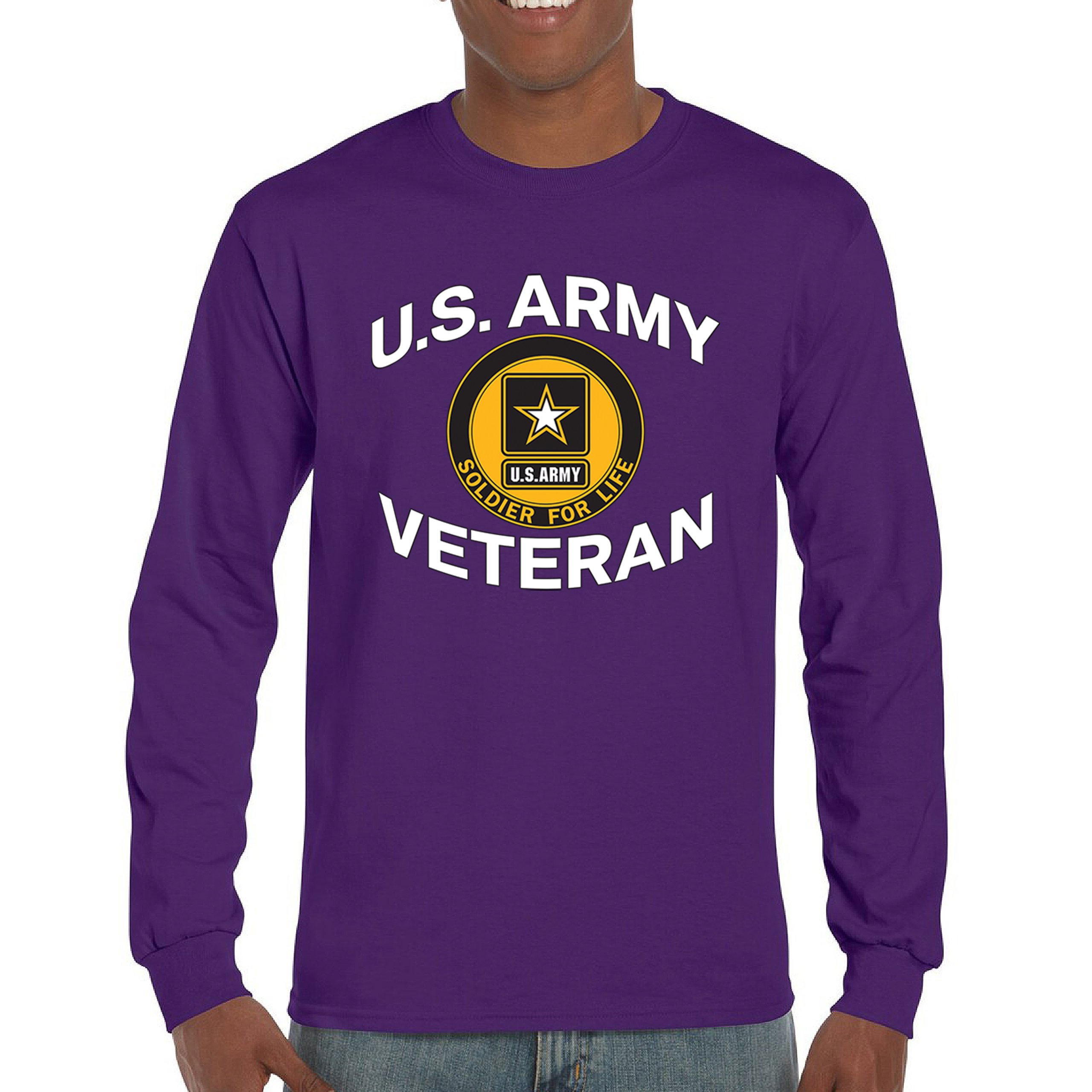 US Army Veteran Soldier For Life Long Sleeve T-shirt Military Pride DD