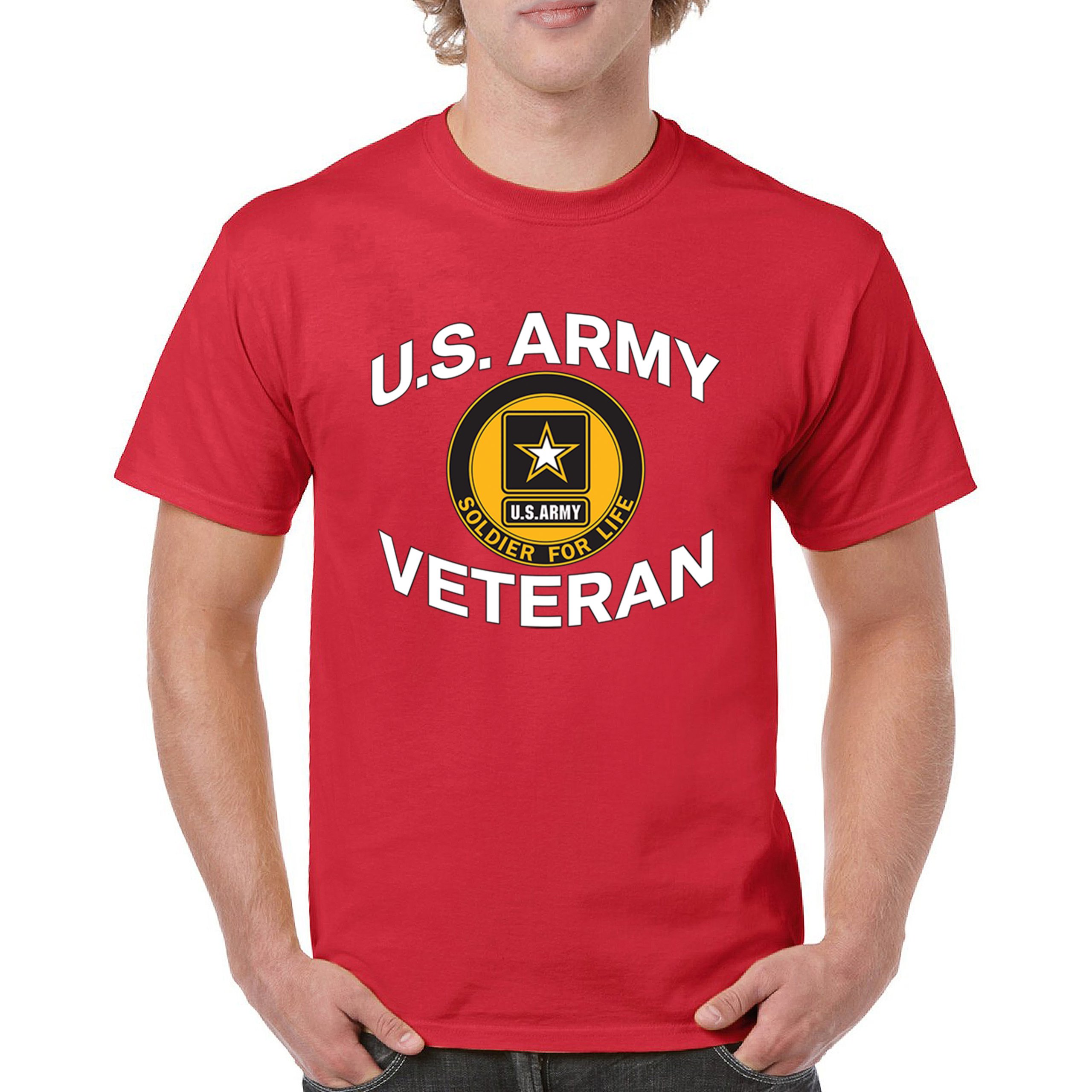 US Army Veteran Soldier For Life T-shirt Military Pride DD 214
