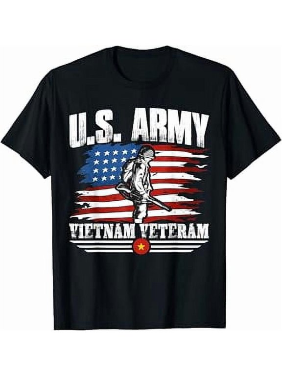 US Army Vietnam Veteran Military Service T-Shirt All Size S-5XL