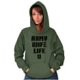 thumbnail image 1 of US Army Wife Life Military Logo Hoodie Sweatshirt Women Brisco Brands S, 1 of 6