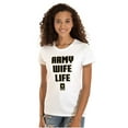 thumbnail image 1 of US Army Wife Life Military Logo Women's T Shirt Ladies Tee Brisco Brands M, 1 of 5