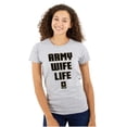 thumbnail image 1 of US Army Wife Life Military Logo Women's T Shirt Ladies Tee Brisco Brands S, 1 of 5