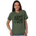 thumbnail image 1 of US Army Wife Military Soldier Pride Women's Graphic T Shirt Tees Brisco Brands S, 1 of 6