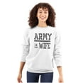 thumbnail image 1 of US Army Wife Military Star Logo Women Crewneck Sweatshirt Brisco Brands L, 1 of 6