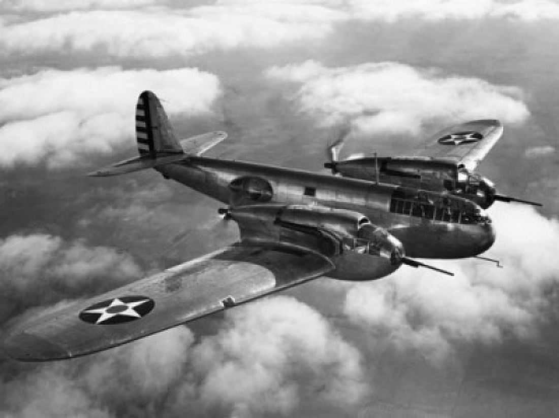 US Army fighter plane in flight Canvas Art - (18 x 24)