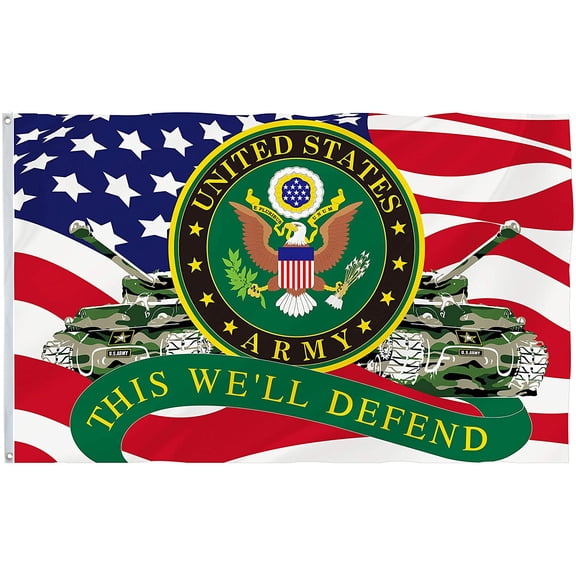 US Army flag This we'll defend flag United States Military flags Polyester 3x5 FT Indoor Outdoor Banner