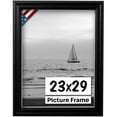 thumbnail image 1 of US Art Frames 23x29 Traditional Style Black Thin .75 Inch Wide, Solid Popler Wood, Wall Decor Picture Poster Photo Frame, 1 of 4