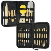 US Art Supply 26-Piece Pottery & Clay Sculpting Tool Sets with Cases
