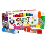 US Art Supply 8 Color Crazy Dots Childrens Dot  Markers - Children's Washable Paint Marker Daubers
