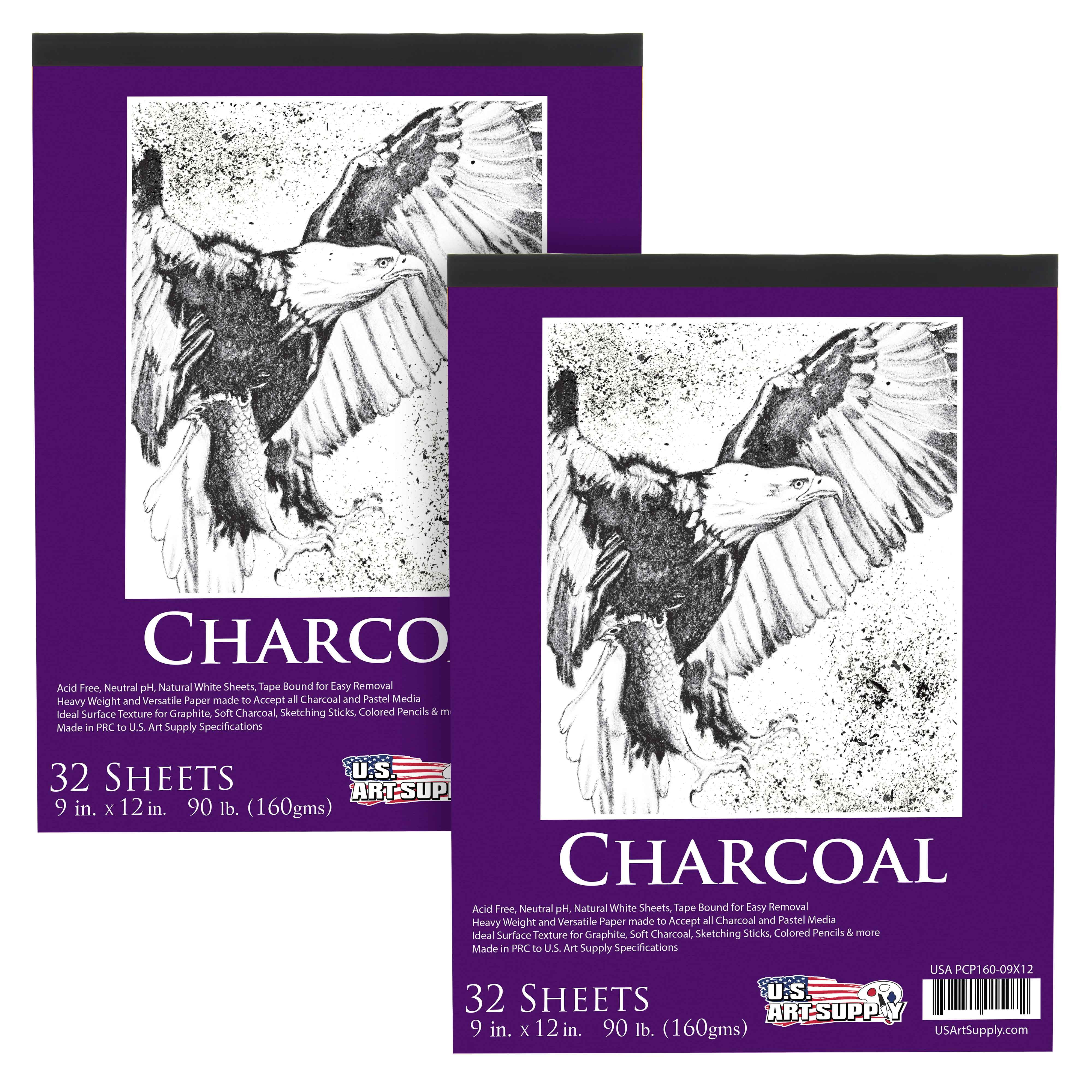 Strathmore 500 Series Charcoal Paper, 25 x 19 Inches, 64 lb, Smoke