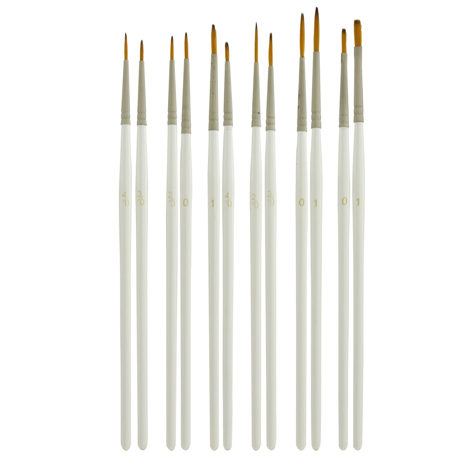 Princeton Imperial Paintbrush - Synthetic Mongoose, Gold Handle, For Oil & Acrylic, Size L