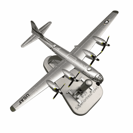 US B29 B-29 Superfortress Air Fortress Bomber Military Model Fighter Attack Plane with Missile for Collection or Gift