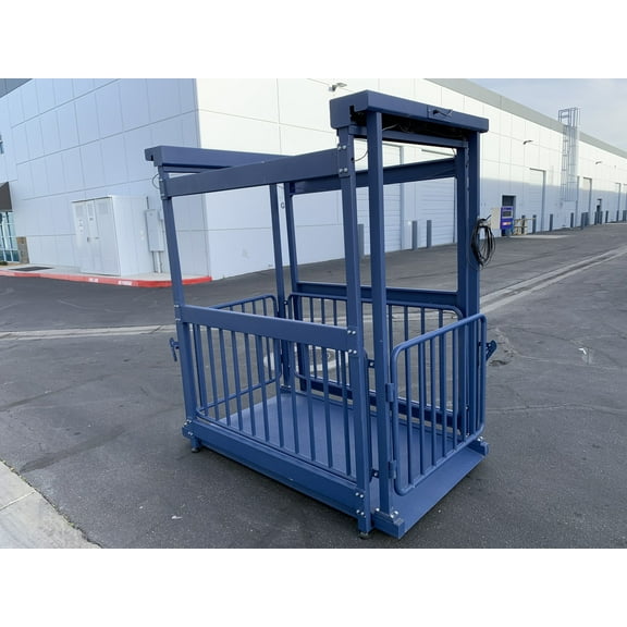 US-BC8040 Big Blue Cattle Livestock Scale (5,000 lb x 1 lb)