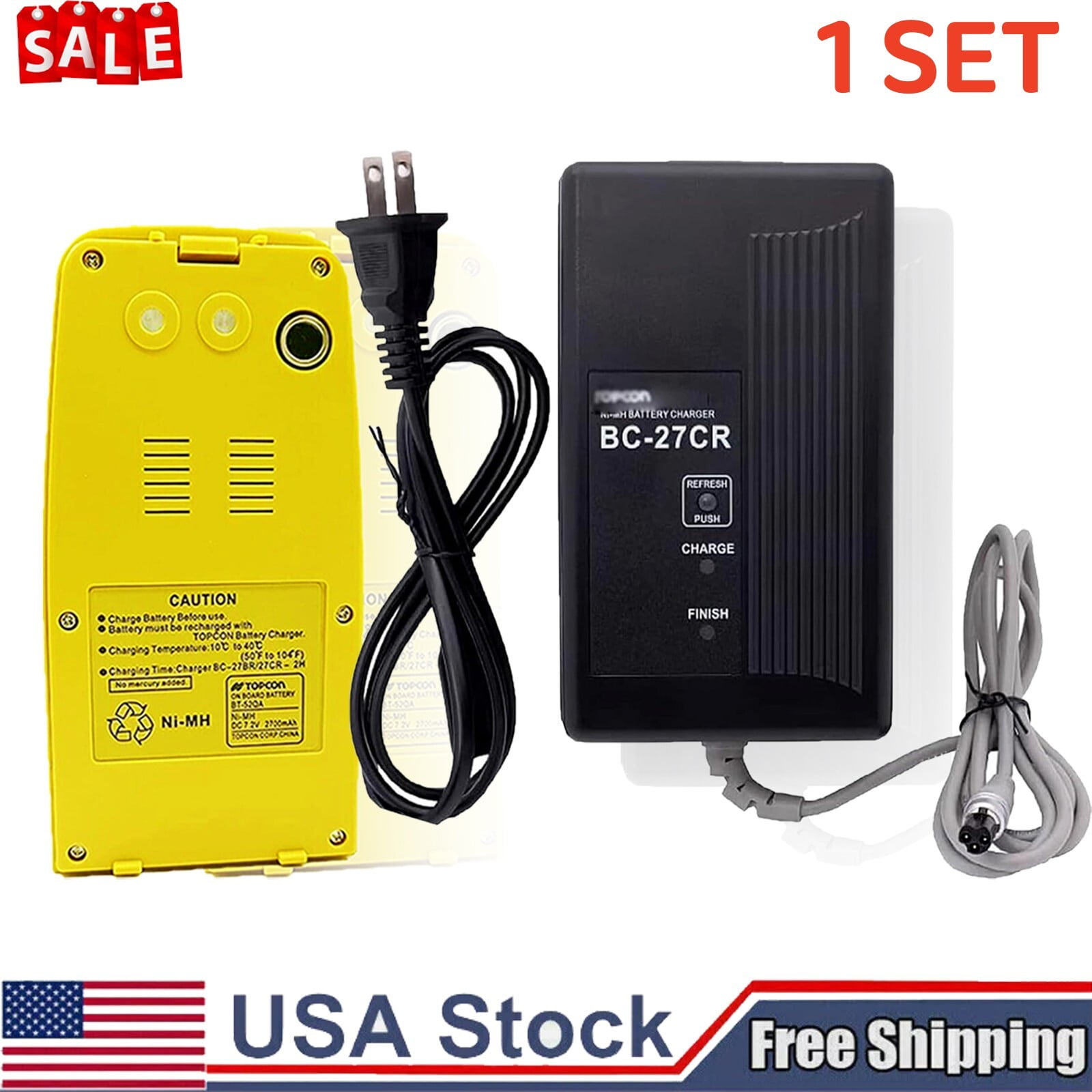 Batterie pour Topcon CS-100, GPT-1000, GPT-2000, GPT-3000, GPT3000W, BT-32Q, BT-52Q, BT-G1, TBB-2