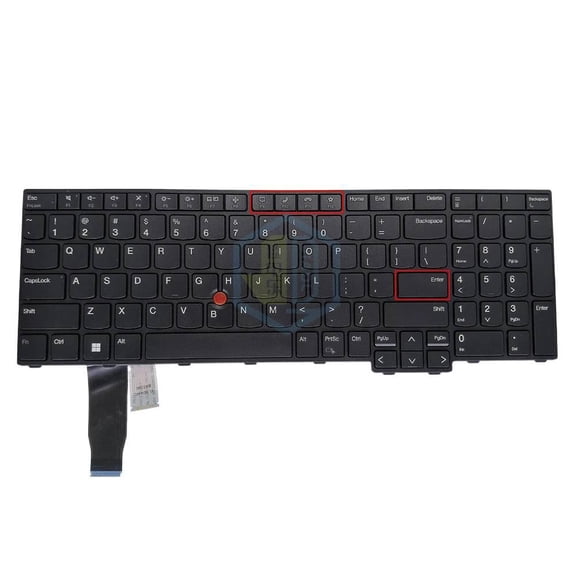 US Backlight Keyboard For ThinkPad L15 Gen 4 21H3/21H4 21H8/21H7 English Notebook Light Trackpoint Keyboards Black Frame