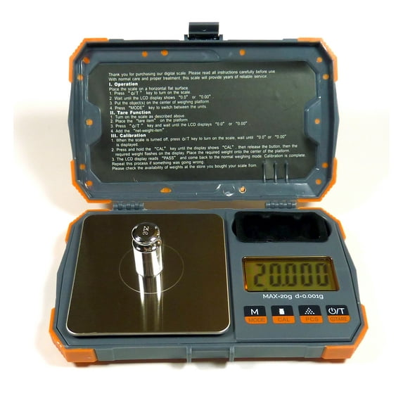 US Balance Pocket Digital Pocket Scale 20g x 0.001g With Calibration Weight For Gold, Jewelry, Herbs