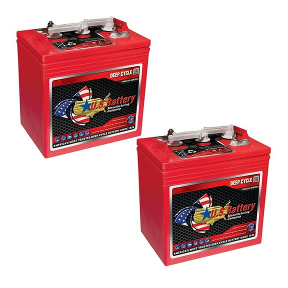 US Battery US-145-XC2 6V Group Size GC2 Deep Cycle Battery x 2