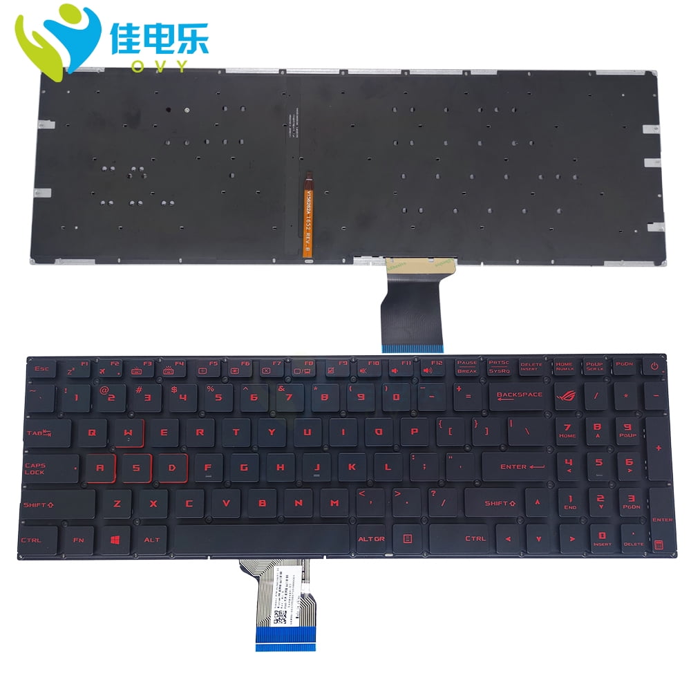 US Belgium AZERTY Backlit Keyboard For ROG Strix GL702 VT GL702VM GL702VS GL502 VM GL502VS Gaming Laptop Red Keycap Teclado
