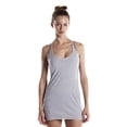 thumbnail image 1 of US Blanks Ladies' 3.5 oz. Raw Edge Racer Tank - HEATHER GREY - XL, 1 of 2
