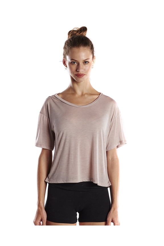 Ladies' 4.2 oz. Boxy Open Neck Top - US309