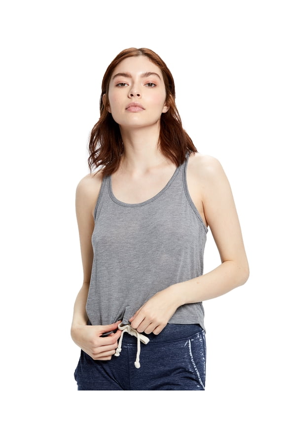 Ladies' Sheer Cropped Racer Tank
