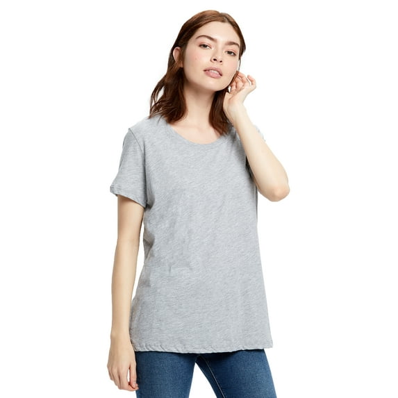 US Blanks Ladies' Short-Sleeve Loose Fit Boyfriend Tee - US115
