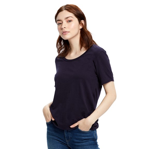 US Blanks Ladies' Short-Sleeve Loose Fit Boyfriend Tee - US115