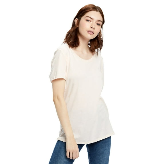 US Blanks Ladies' Short-Sleeve Loose Fit Boyfriend Tee