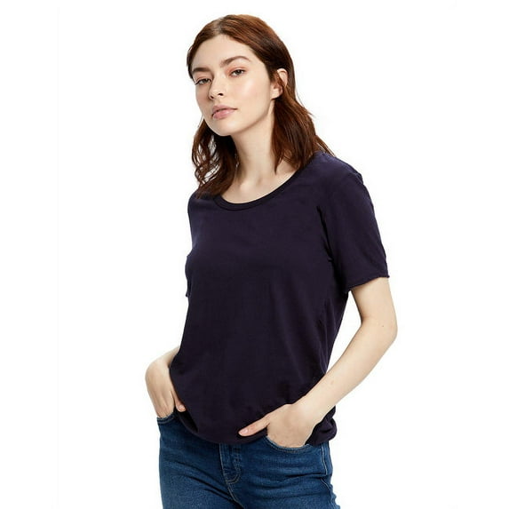 US Blanks US115 Women's Short-Sleeve Loose Fit Boyfriend Tee