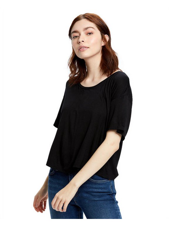 US309 Women's 4.2 oz. Boxy Open Neck Top
