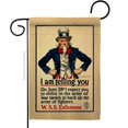thumbnail image 1 of US Brotherhood G183039-BO 13 x 18.5 in. I Am Telling You Garden Flag with Armed Forces Service Double-Sided Decorative Vertical Flags House Decoration Banner Yard Gift, 1 of 1