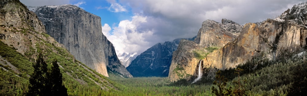 US CaliforniaYosemite National Park Canvas Art - Panoramic Images (27 x 9)