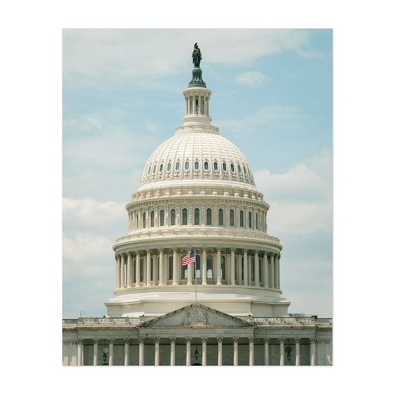 US Capitol 02 - Washington District of Columbia Photography Unframed Wall Art Print 30 x 40 inches