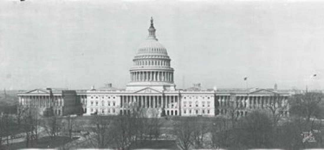 US Capitol Washington DC 1916 Canvas Art - Panoramic Images (26 x 12)