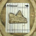 thumbnail image 1 of US Capitol Wood Engraved Wooden Fridge Magnet Souvenir Gift, 1 of 4