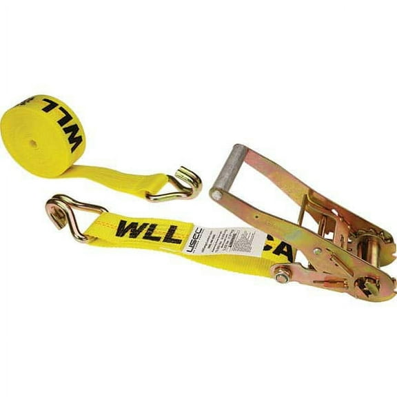 US Cargo Control 5027WH-Y Strap Sling: 2" Wide, 3,333 lb Vertical Yellow