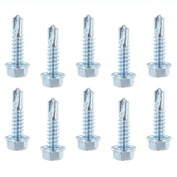 US Cargo Control E Track Fasteners, 1 Inch Hex Screw, Self Drilling Tip, Easily Install E Track In Your Trailer, 10 Pack