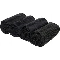 US Cargo Control Moving Blankets 80"x72" Preferred Mover (78 lb/dozen), Professional Quilted Large Moving Blankets, Furniture Packing Pads, 4-Pack