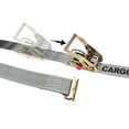 thumbnail image 1 of US Cargo Control Sliding E Track Ratchet Strap - 2-Inch x 16-Foot Gray E Track Strap - Spring E Fittings - Quickly Secure Cargo To An Enclosed Van Trailer - 1,467 Pound Working Load Limit, 1 of 5