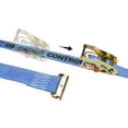 thumbnail image 1 of US Cargo Control Sliding E Track Ratchet Strap - 2-Inch x 20-Foot Blue E Track Strap - Spring E Fittings - Quickly Secure Cargo To An Enclosed Van Trailer - 1,467 Pound Working Load Limit, 1 of 5