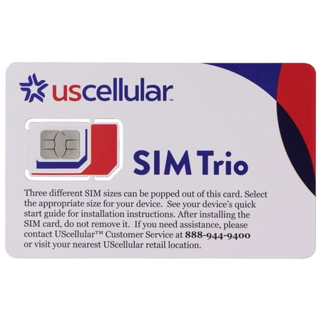 US Cellular SIM Trio 3-in-1 SIM Card (4G LTE & Standard 5G Compatible)